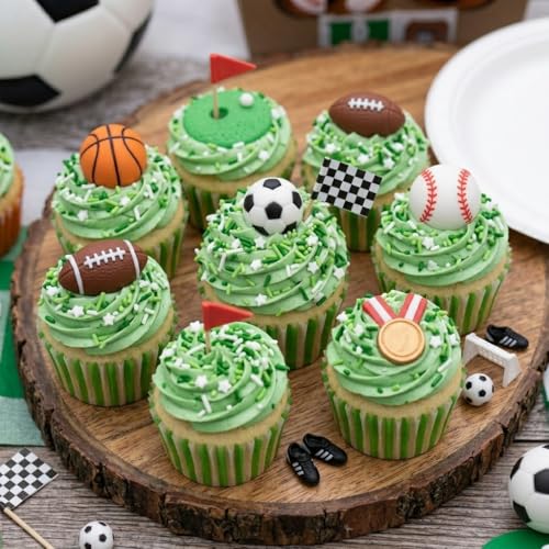 Image of Manvscakes Sprinkles- Edible Cake and Cupcake Jimmies, Baking, Green topping Mix for Cookies, Ice Cream, Cake and Cupcake Decorating