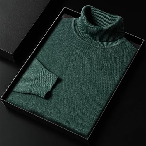 Mens Solid Base Layer Slim Fit Knitted Pullover Casual Turtleneck Sweater Lightweight Fall Winter Warm Undershirt4