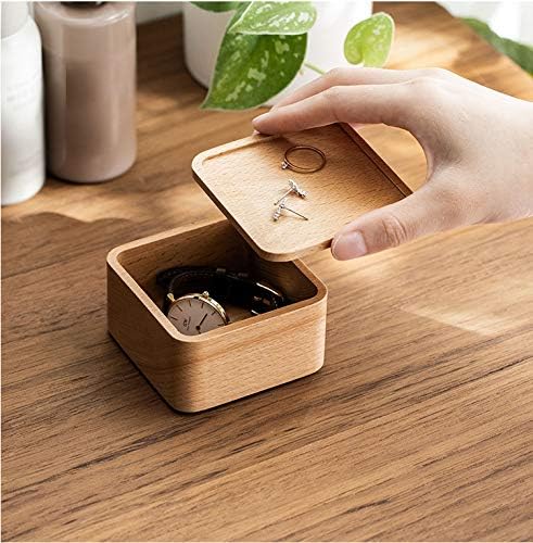 Verve Jelly Small Jewellery Box Organiser,Wooden Jewelry Trinket Box Keepsake Storage Organizer - Image 4