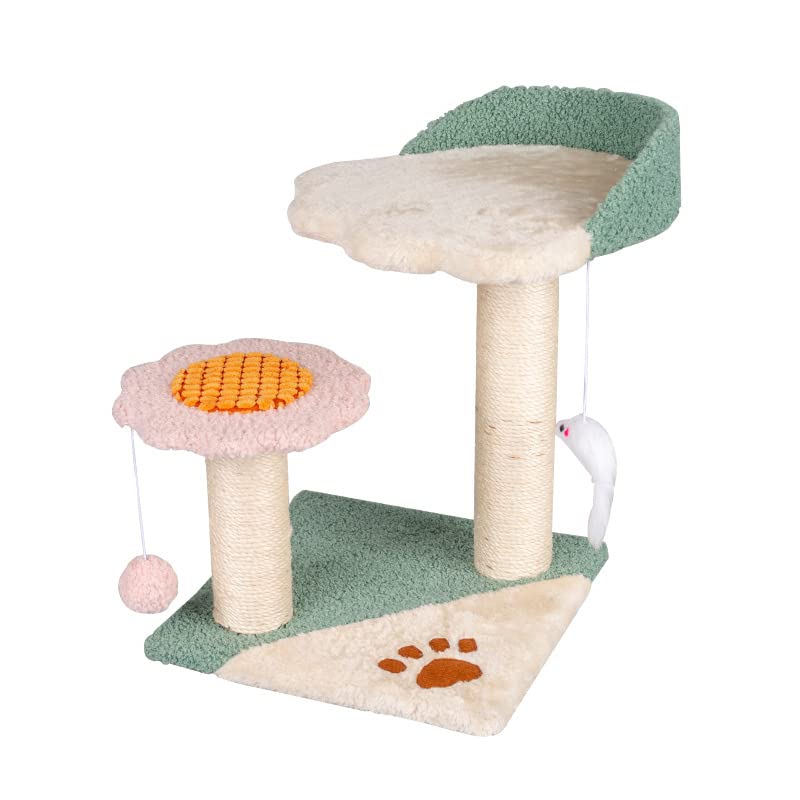 Arbre à chat avec griffoir et plateforme de saut pour petit chat