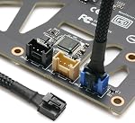 CRJ 4-Pin PWM GPU Fan Adapter Cable - 6-inch (15cm) Premium Black Sleeved - for EVGA Graphics Cards