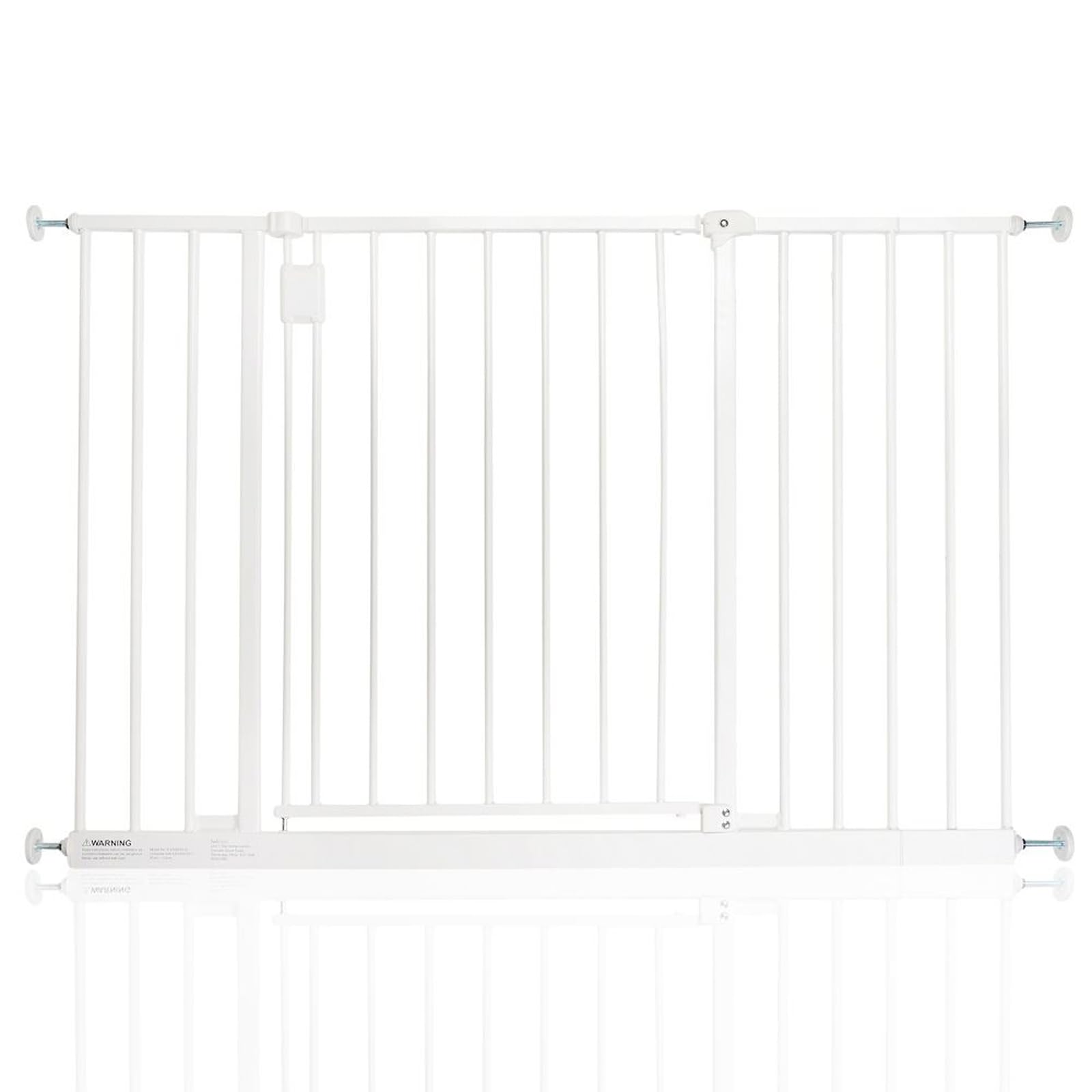 Safetots White Extra Wide Hallway Gate, 109Cm - 115Cm, Pressure Fit Baby Gate, Safety Barrier For Hallways And Wide Spaces, Easy Installation