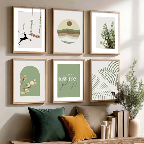 Image of kotart - Nature Framed Art Posters for Home and Office Wall Decor | WallDecor Poster With Frame For Living room Bedroom Office (13x17 inch, D) Pack of 6