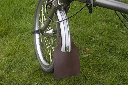 London Craftwork Mud Flap Set for Brompton Genuine Leather Brown MUD-BR