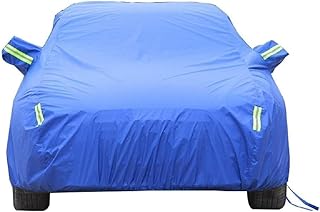 Imported Single Layer Car Cover Mirror Protector Front Rear Elastic Four Tire Hook Middle Belt Size (XL)