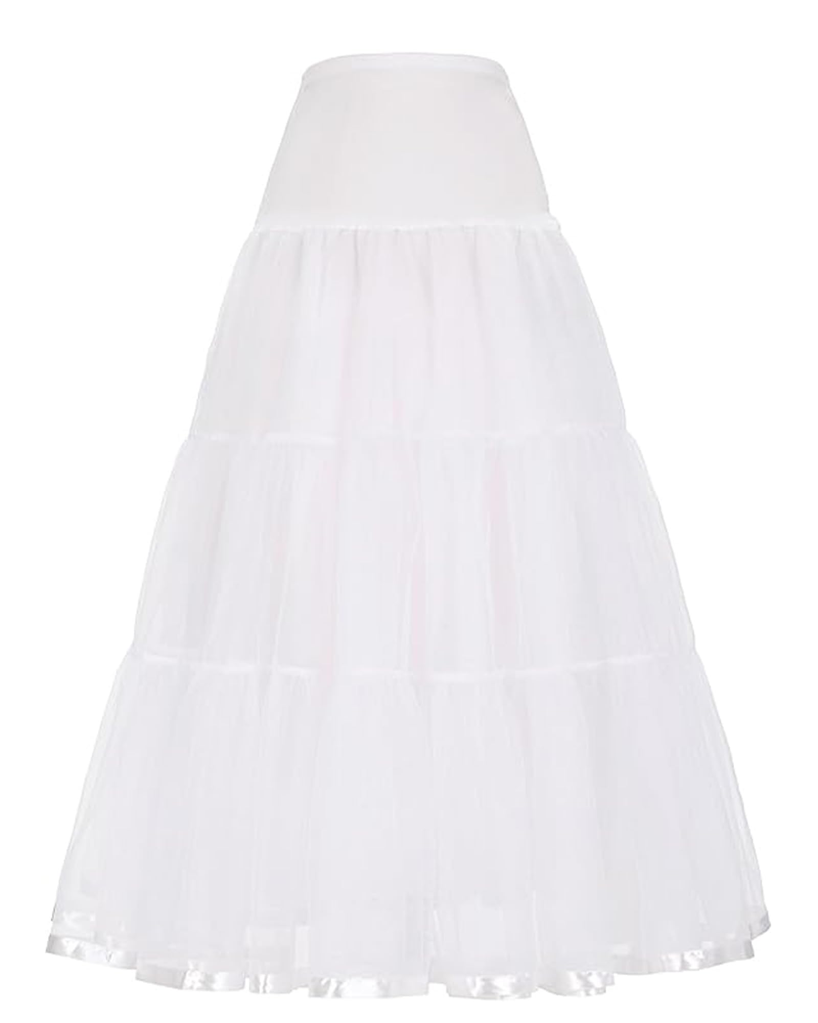 GRACE KARIN Women's Ankle Length Petticoats Wedding Slips Plus Size S-3X