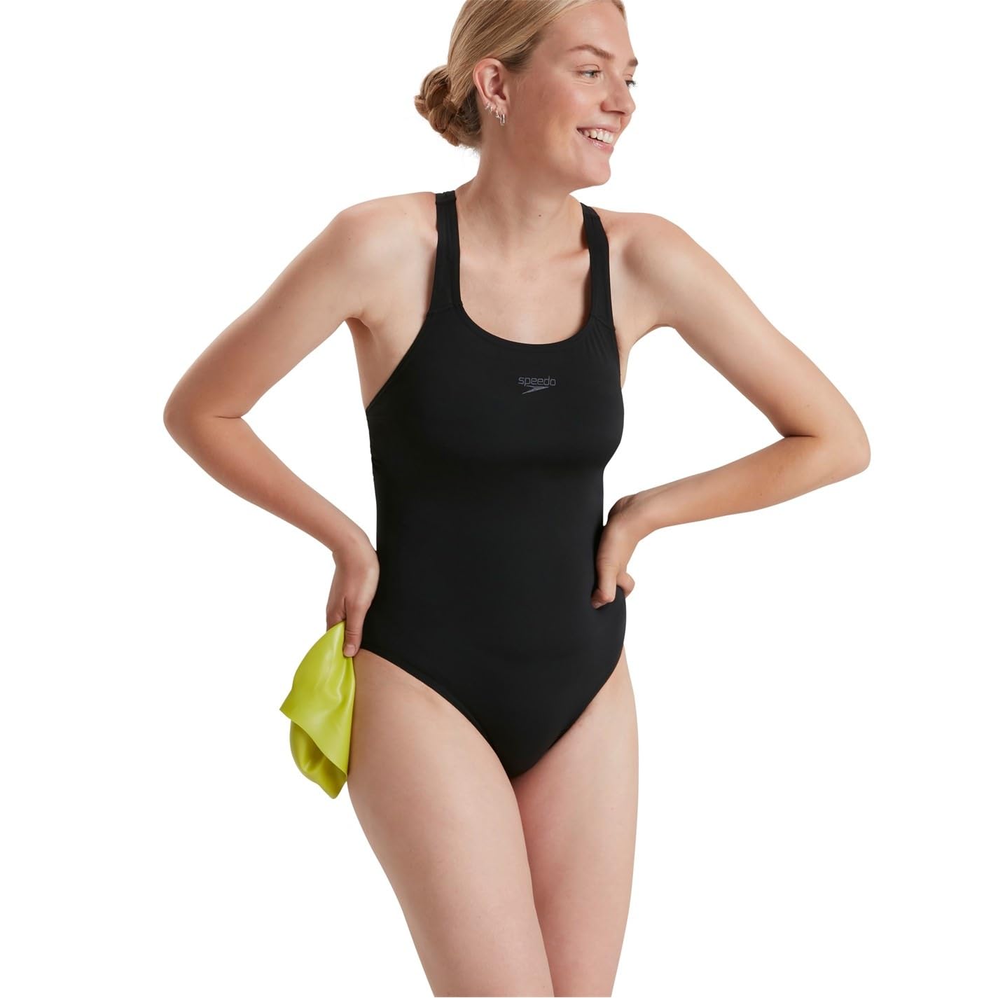 Speedo Damen Eco Endurance+ Kickback Swimsuit Chlorine Resistant Recycled Fabric Swim Training Athletic Fit