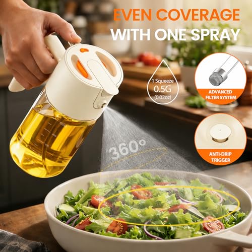 Costop Oil Sprayer for Cooking, 2025 Large Advanced Olive Oil Dispenser Bottle,500ml/17oz - image 2