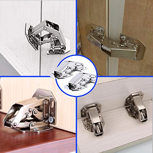 6 Pack Concealed Hinges With 48Pcs Screws, 90 Degree Hidden Hinges For Drawer Furniture And Kitchen Cabinet #TOP6