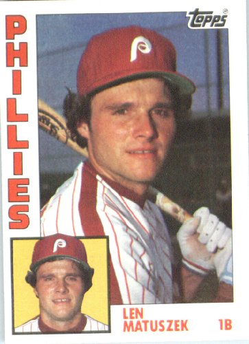 Len Matuszek Philadelphia Phillies (Baseball Card) 1984 Topps #275