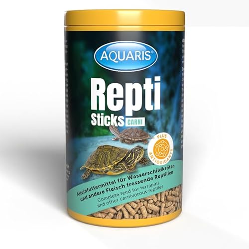 Aquaris Repti Sticks Carni - 300g / 1 L - Aliment Complet pour Tortues d’Eau et des Marais