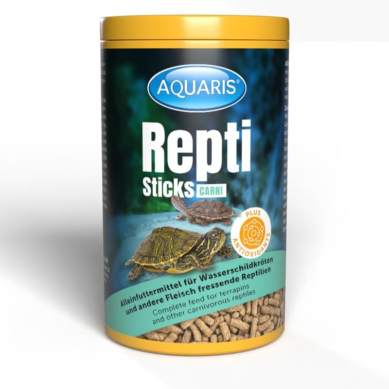 Aquaris Repti Sticks Carni - 300g / 1 L - Aliment Complet pour Tortues d’Eau et des Marais