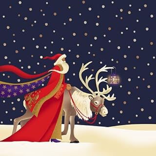 Almanac Gallery 8 Large Charity Christmas Cards - Lighting The Way - 50p in Support of British Heart Foundation.