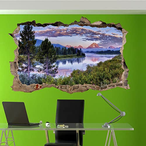 Vinilo decorativo 3D Nature Lake 66 cm x 45 cm miniatura 2