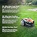 LawnMaster OcuMow™ Perimeter Wire Free Robot Lawn Mower Cuts Small Lawns 1000-2000 Square Feet with Optical Navigation, Obstacle Avoidance, Low Noise and No Go Function