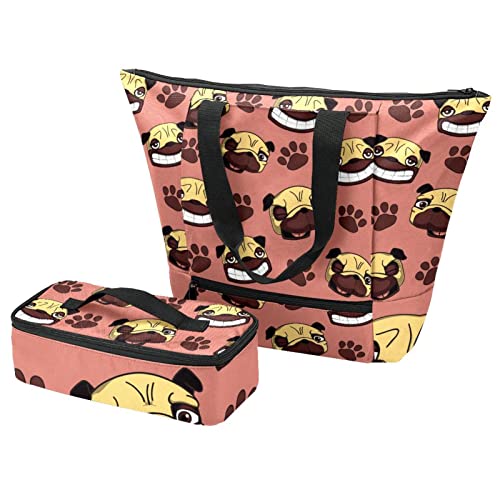 Boîte à déjeuner et sac fourre-tout isolant pour pique-nique, école et voyage