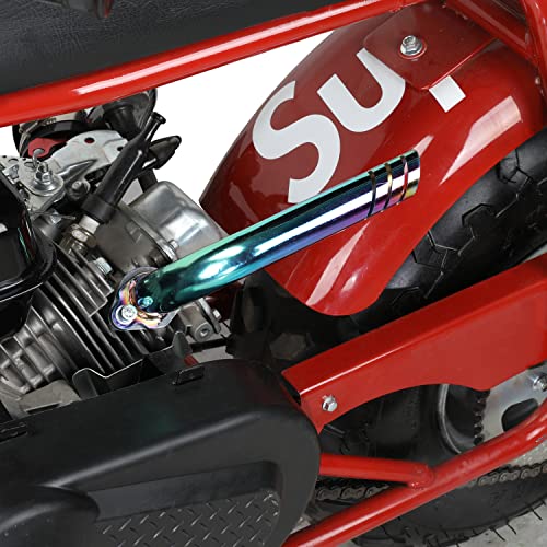 Fvrito Colorful Upgrade Header Exhaust Pipe Kit For Non Hemi Predator 212Cc 196Cc 6.5Hp Gx160 Gx200 Coleman Ct200U Bt200X Ct200U-Ex Kt196 Baja Warrior Mb200 Clone Go Kart Mini Bike Performance Parts #TOP5