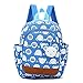 Produktbild MCUILEE Niedlich Tier Hase Baby Rucksack Kinderrucksack Kleinkind Mädchen Kindergartenrucksack Backpack mit Sicherheit Geschirre Zügel,Blau