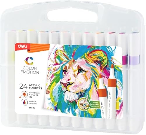 Deli Acrylic Marker 24 Colors