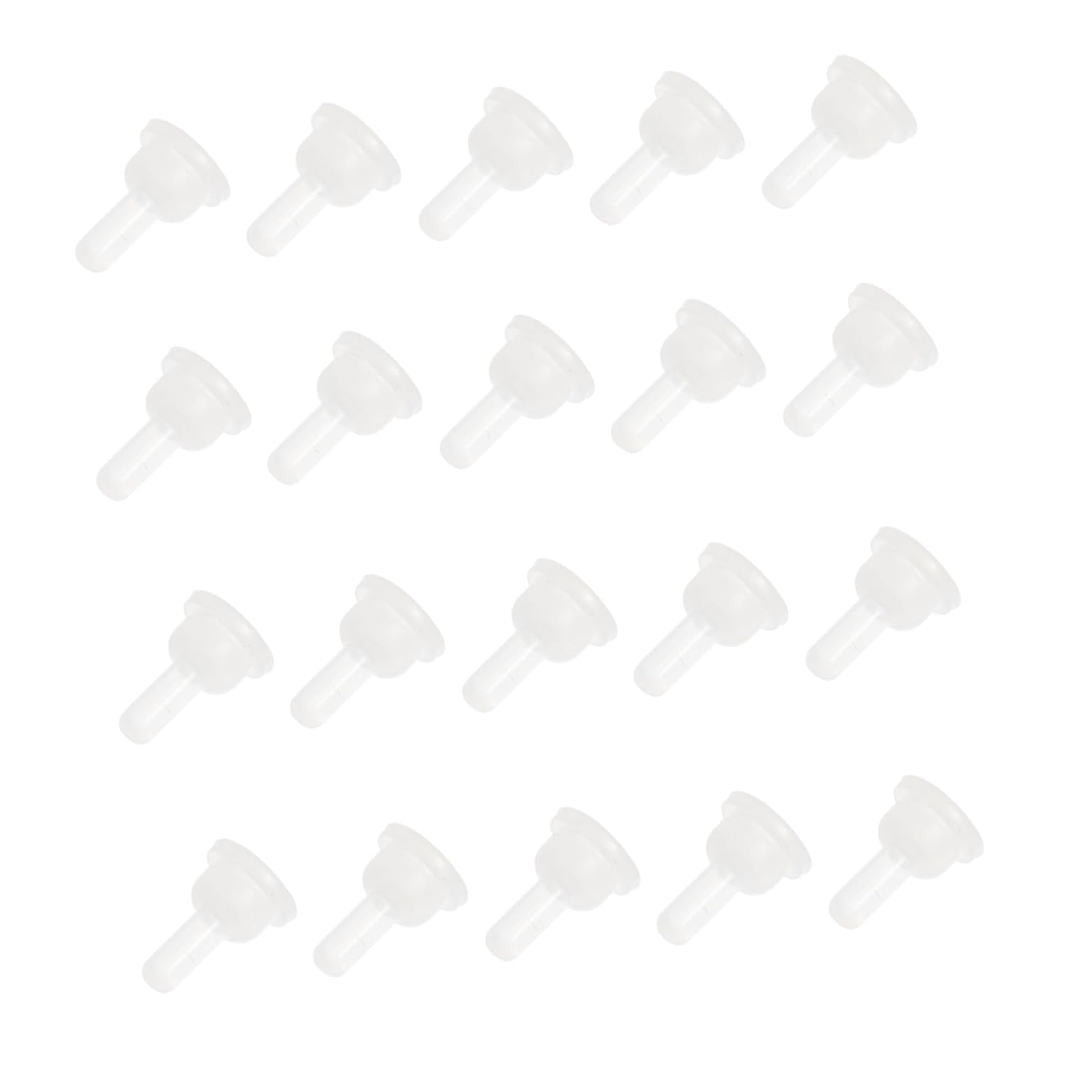 40pcs Silicone Pet Nurser Nipples for Rabbits Kittens Soft Reusable Pacifiers for Newborn Animals Feeding for Small Pets Easy to Clean Teats