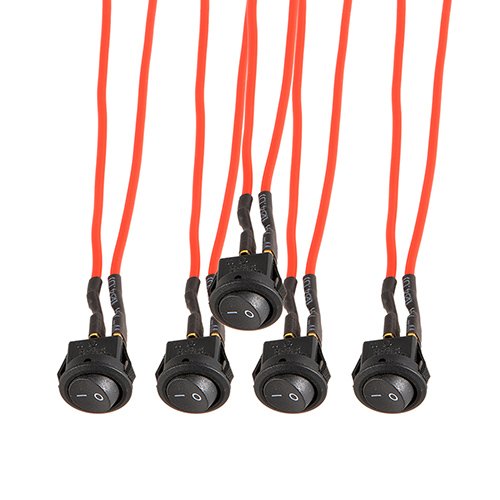 2PIN ON-OFF Button Switches Black Rocker Switch 6A/120V Power Push ...