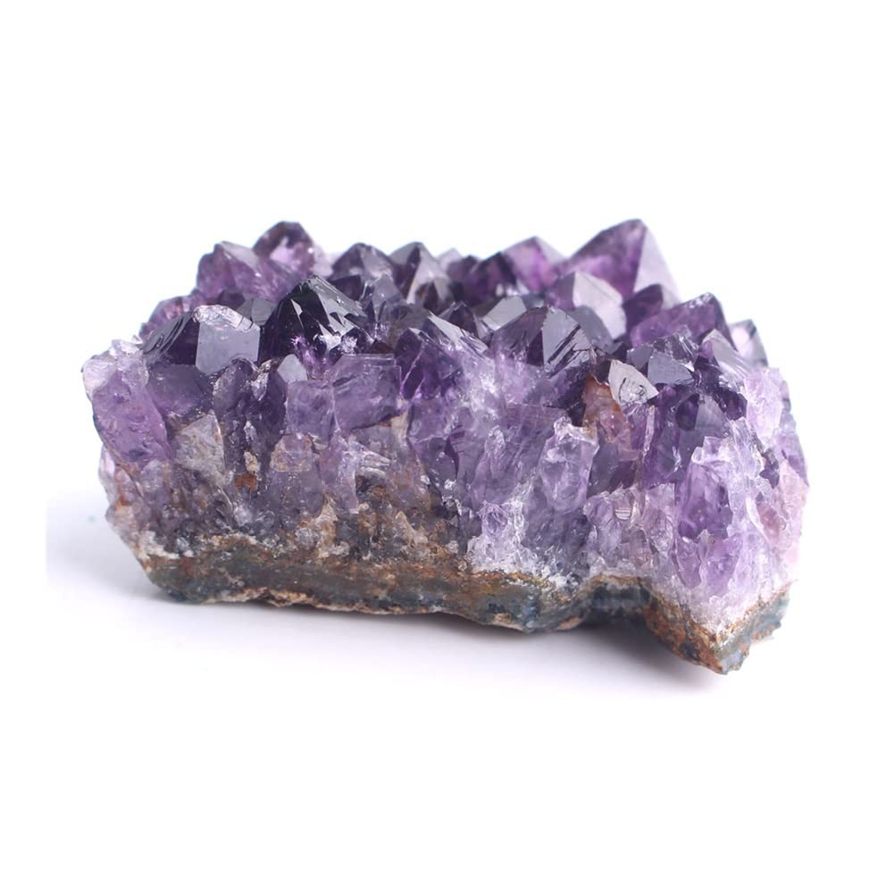 1 unidad de geoda de racimo de cristal de amatista Natural, cuarzo púrpura, punto crudo, espécimen curativo, decoración del hogar, hermosa piedra de cristal Natural Inicio Colecciones ( Color : 10-20g