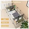 DINMO-Rabbit-Playpen-Guinea-Pig-playpen-Game-Holes-Design-Plastic-and-Matel-Design-Floor-Mat-Design-and-Bottom-Design-Connectors-Accessories-for-Choose-DIY-Visualization-Expanded-Portable-for-Small-An Unique Pet Playpen