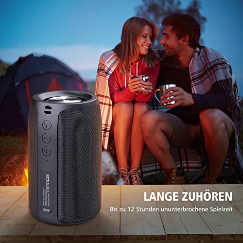 ZEALOT Bluetooth Lautsprecher,Musikbox mit USB/TF Karte/AUX,Bluetooth Box mit IPX5 Wasserdicht,12h Spielzeit,Dual… - Image 7