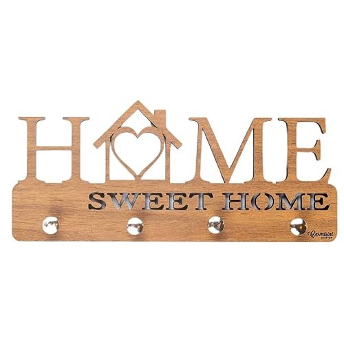 Porta Chave Parede Moderno Madeira Criativo