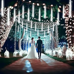 Kwaiffeochristmaslightsoutdoor24tubesequivalentto3setsof8tubesmeteorshowerlightssnowfallingiciclelightsforxmastreehalloweendecorationweddingpartywindowulplugwhite Urban Country Home Decor Kwaiffeo christmas lights outdoor 24 tubesequivalent to 3 sets of 8 tubes meteor shower lights snow falling icicle lights for xmas tree halloween decoration wedding party window ul plug white urban country home decor