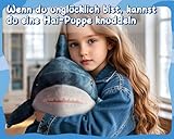 AURWEL XXL Hai Kuscheltier 100cm, Weiches Hai Spielzeug & Plüschtier, Großes Stofftier für Kinderzimmer-Deko, Einfach zu Reinigen Familie, Freunde und Tierliebhaber