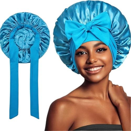 Bonnet de nuit en satin doux pour un sommeil réparateur et des cheveux protégés