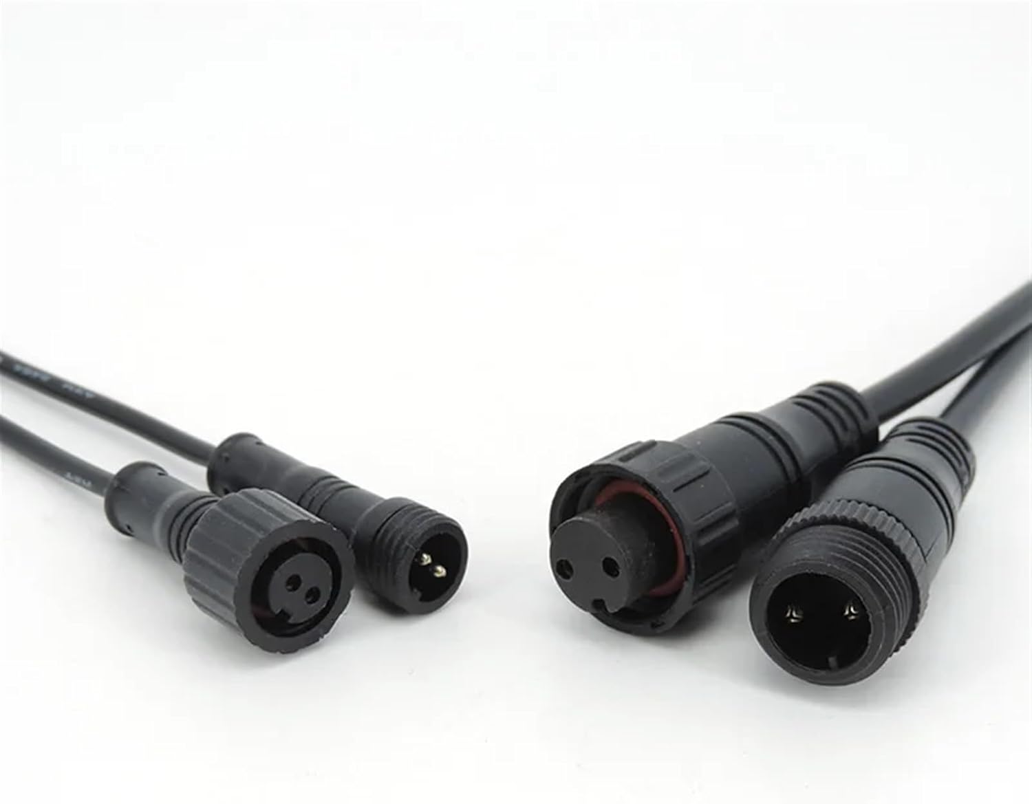 M12 M16 Waterproof DC Male Female Cable Connector Butt Extension Line Wire Connector(M16 Female,4pcs)