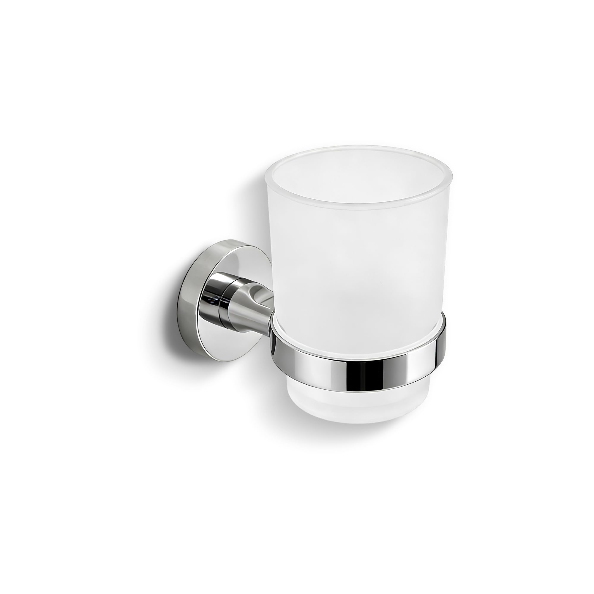 IBathUK Traditional Chrome Wall-Mounted Soap Dish & Toothbrush Holder Set