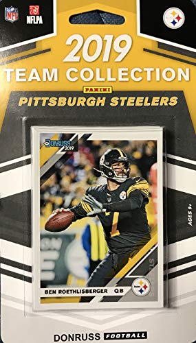 Pittsburgh Steelers 2019 Donruss Factory Sealed 10 Card Team Set with Ben Roethlisberger, Terry Bradshaw and a Devin Bush Rated Rookie Plus 7 Other Cards