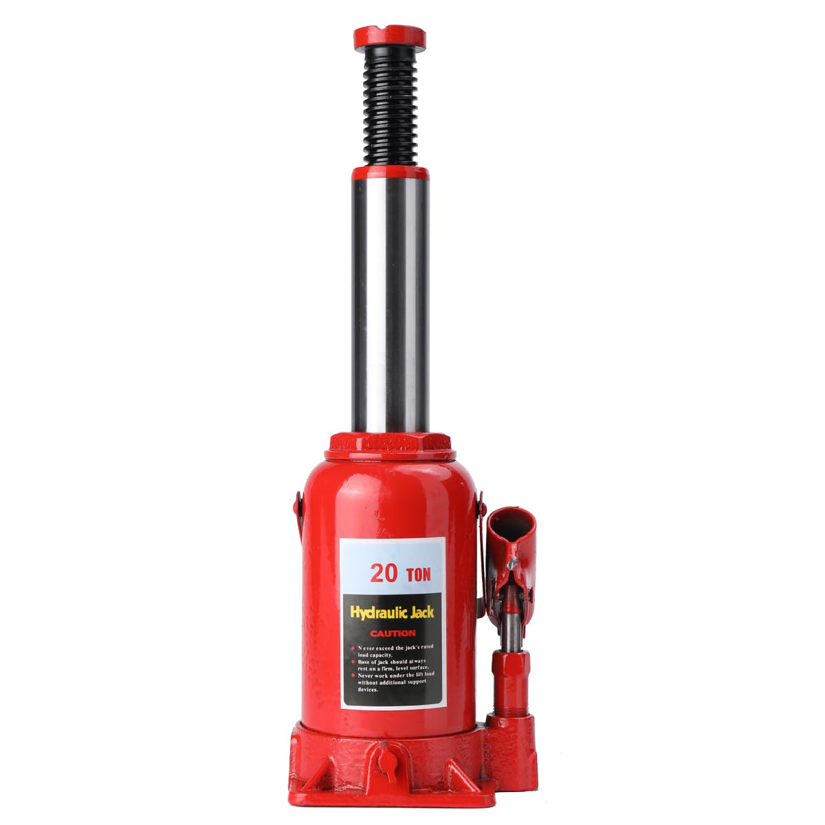 Cric Idraulico a Bottiglia 20T, Martinetto Idraulico per Auto, Altezza Regolabile 22-41 cm, Facile da Usare, Compatibile con Auto, SUV, Camion e Trattori, Design Compatto e Portatile