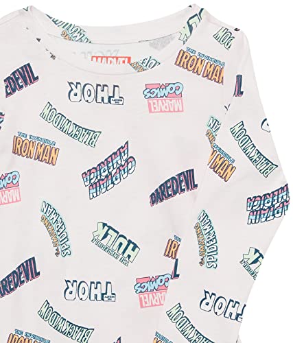 Image of Amazon Essentials Disney | Marvel | Star Wars | Frozen | Princess Girls and Toddlers' Long-Sleeve Tunic T-Shirts, Pack of 3