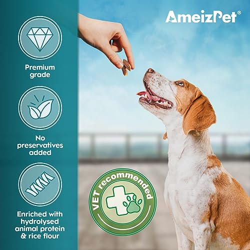 AmeizPet Trockenfutter Leckere hypoallergene Hundekekse, hypoallergene Haustier-Kau-Snacks für Welpen und ältere Hunde mit empfindlichem Magen 75g (2.6 oz)