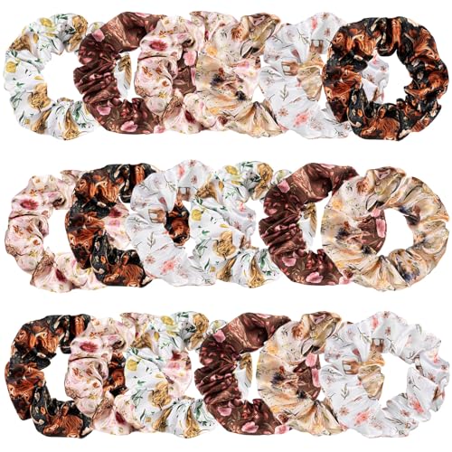 Yuxung 18 Pcs Scrunchies Highland Cow Hair Ties...