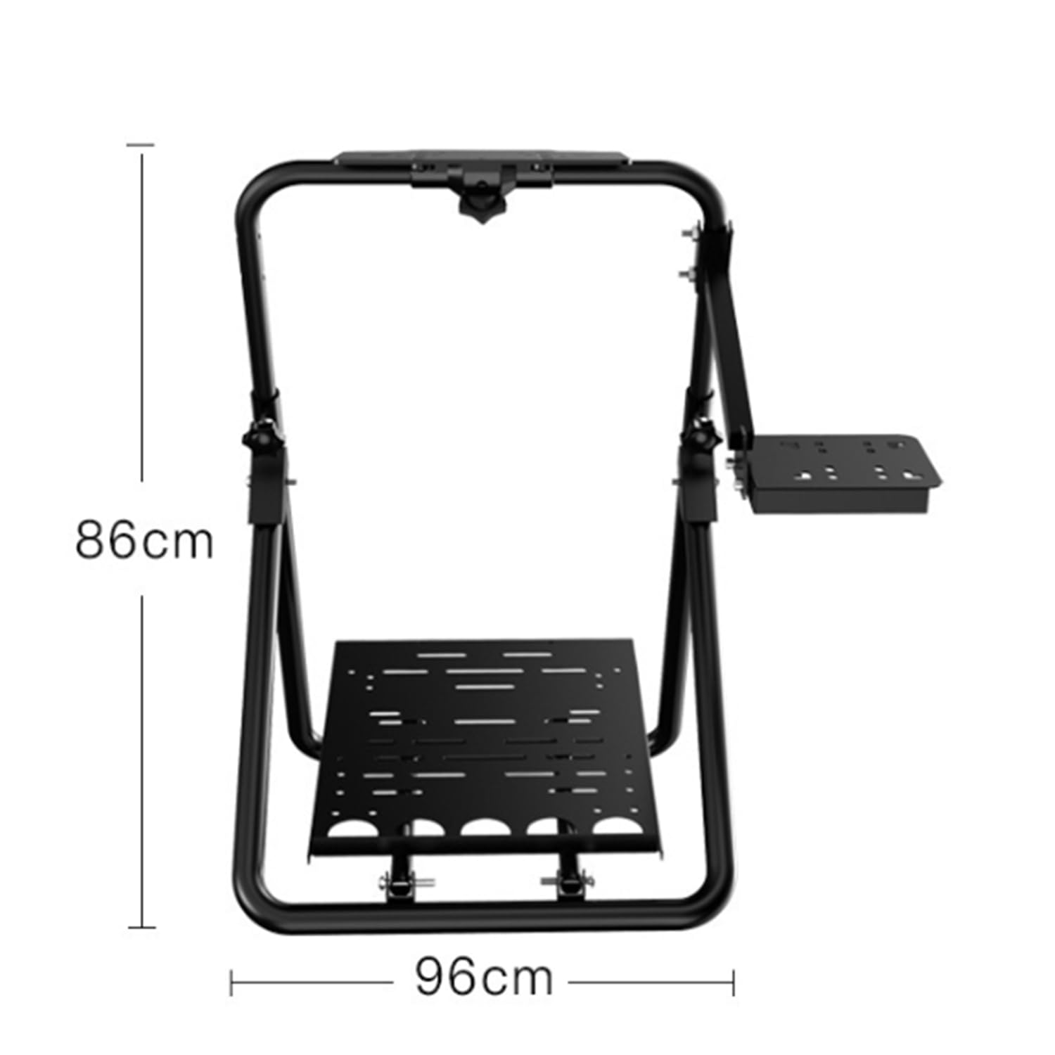Fit Pieghevole con Ruota da Corsa, Supporto per Ruote da Corsa, Supporto del Volante, basi Universale Regolabile in Altezza Compatibile