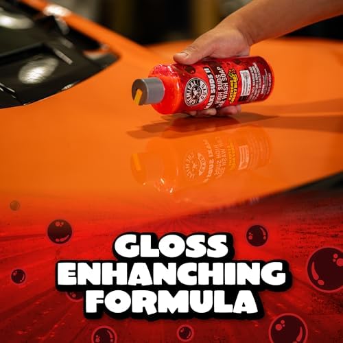 Chemical Guys Maxi Suds II Foaming Car Wash Soap – High Foam Car Wash Soap, Cherry Scent Shampoo and Gloss Booster for Foam Cannons, Guns or Buckets – Gentle, Safe for Trucks, SUVs, and RVs, 64 oz — view 3