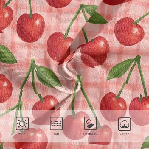 Red Cherry Pink Plaid Panties Little Girl Girls Underwear Toddler Cotton Animal Kids Briefs Undies 2t3