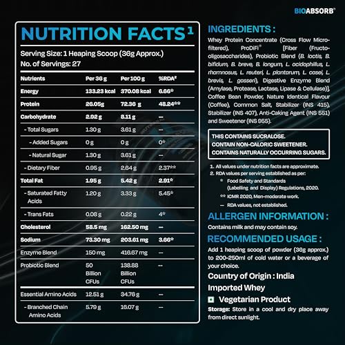 Nutrabay BioAbsorb Whey (1kg, Dalgona Coffee) — Whey Protein - image 6