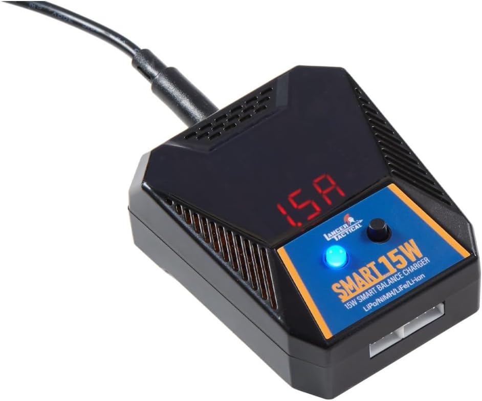 Lancer Tactical AEGPro 15W Smart Balance Charger for Airsoft AEG Batteries