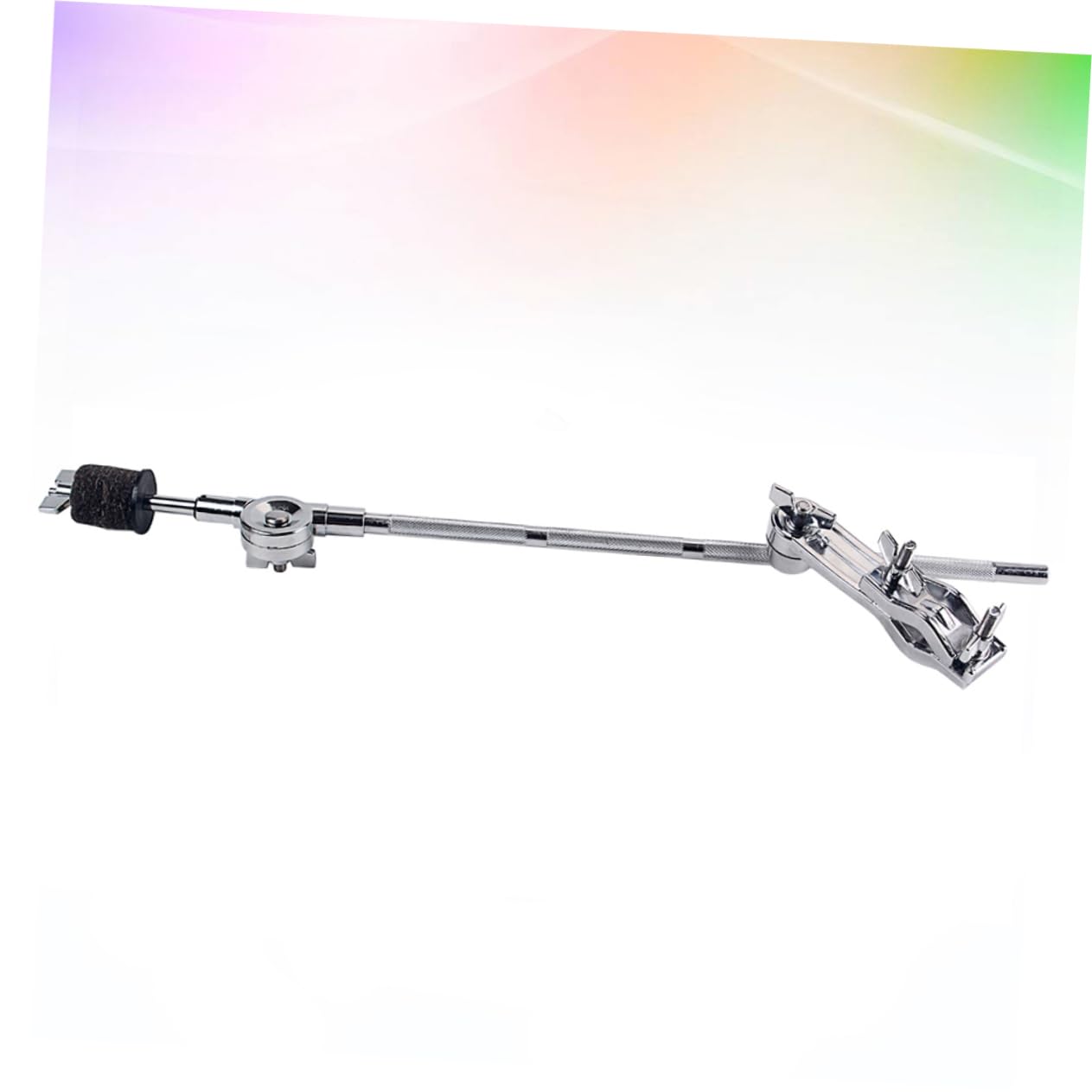 GOOHOCHY Drum Clamps Holder Stand for Percussion Instruments Extension Clamp Durable Silver Drum Accessory for Enhanced Playing Atmosphere