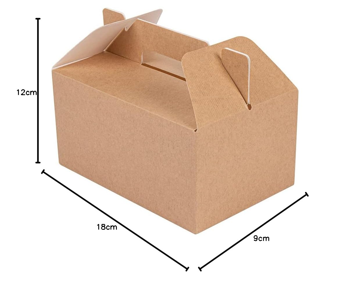 García de Pou 100 unidades - Maletas De Comida Para Llevar 'Thepack' 220 G M2 18X12X9 Cm Natural Cartón Ondulado Nano-Micro
