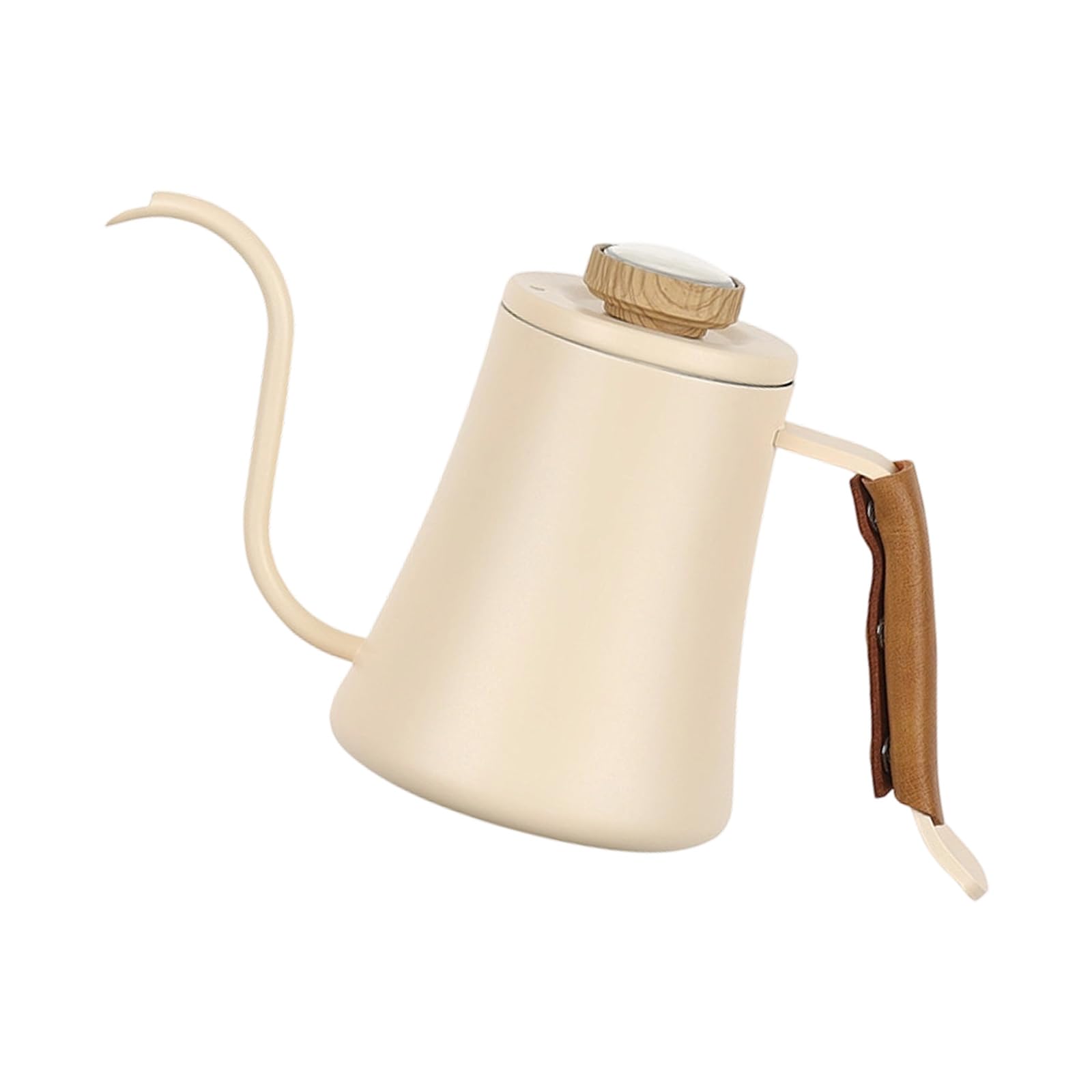 Xinsheinelry Grade Stainless Steel Coffee Brewing Kettle 600ML with Heat Measurement and Comfortable Grip Manual Coffee Brewing Kettle