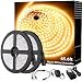 Onforu 66ft LED Strip Light, 3000K Warm White Dimmable Tape Light, 20m 12v Flexible Ribbon Light, 2835 LEDs Rope Lighting for Home, Kitchen, Under Cabinet, Bedroom, Non-Waterproof