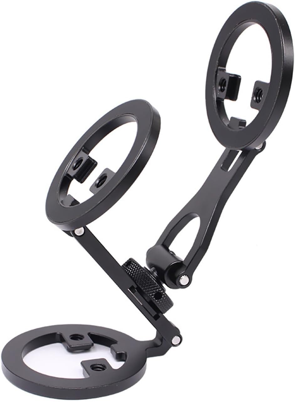 Strong Metal Phone Mount with Surfaces and Cold Shoe Expansion Port Quick Installation for Content Creators Double Side Phone Holder