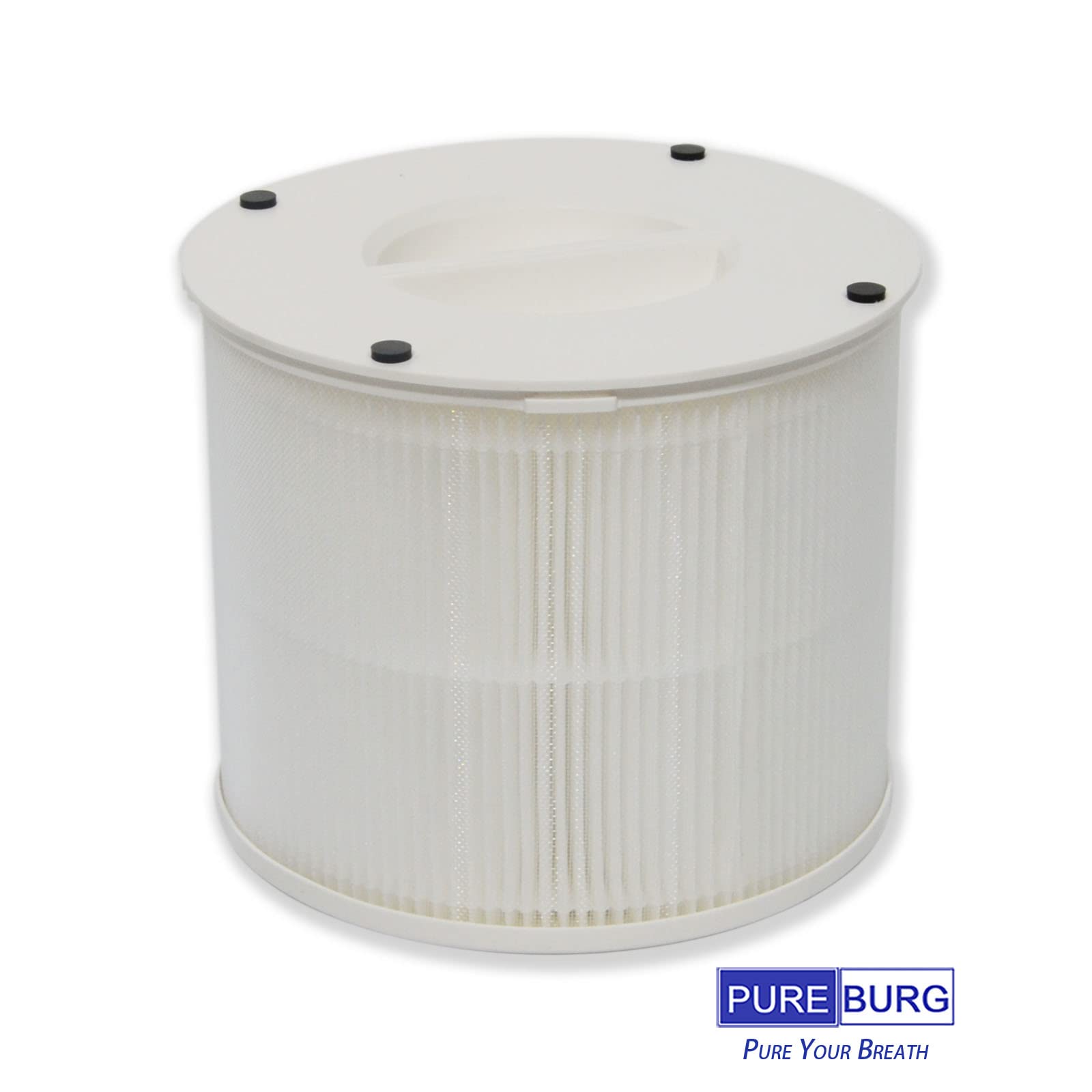 PUREBURG Filtro di ricambio compatibile con purificatori d'aria Bosch Air 500 e 1000, confezione da 2 pezzi H13 True HEPA ad alta efficienza per la pulizia dell'aria e la polvere